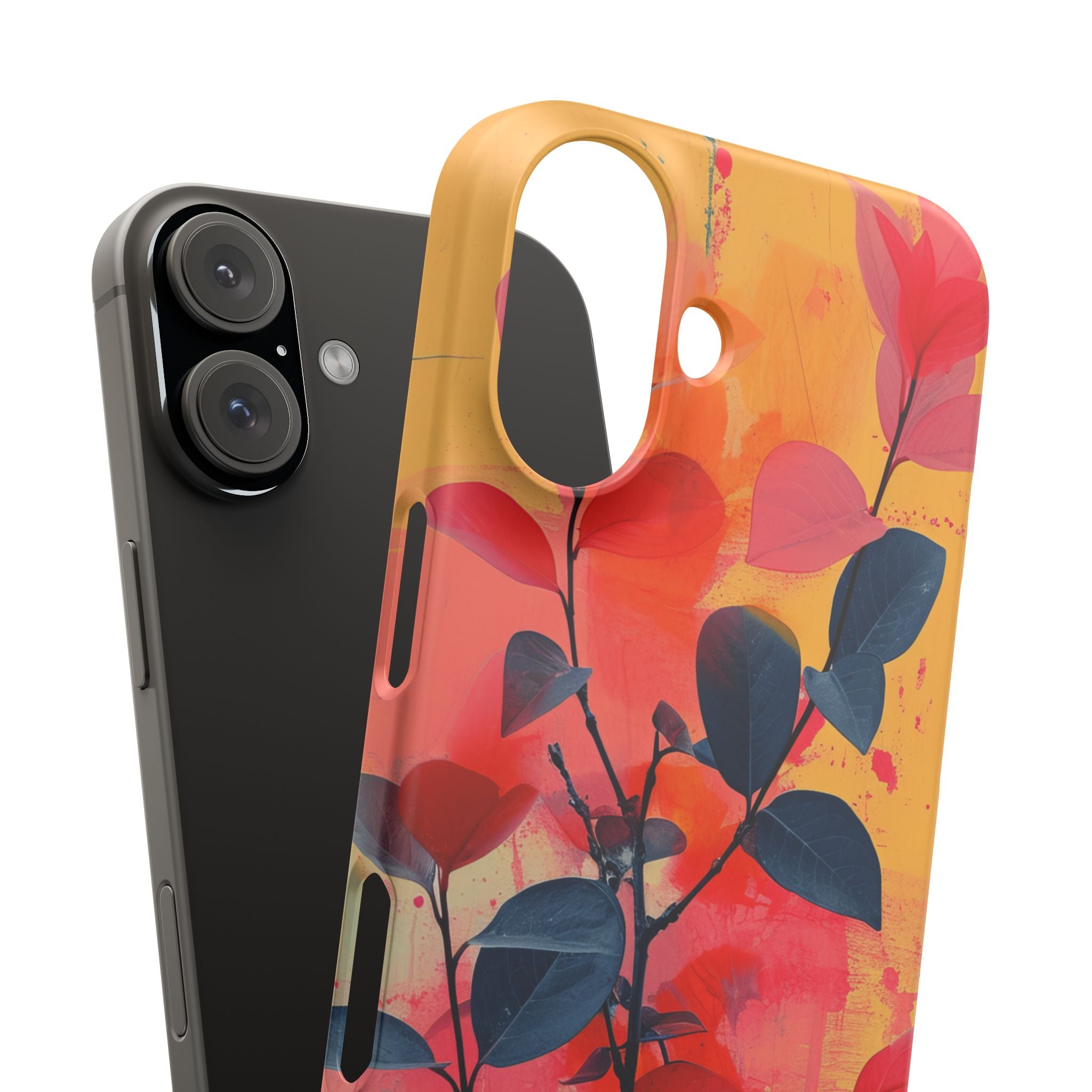 Vivid Floral Harmony iPhone 16 - Slim Phone Case