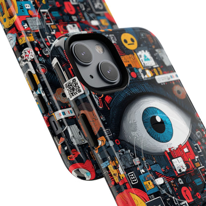 Digital Eye Blue iPhone 14 Plus Case - Tough+