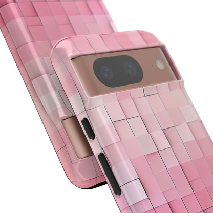 Pink Mosaic Glow Google Pixel 8 - Tough
