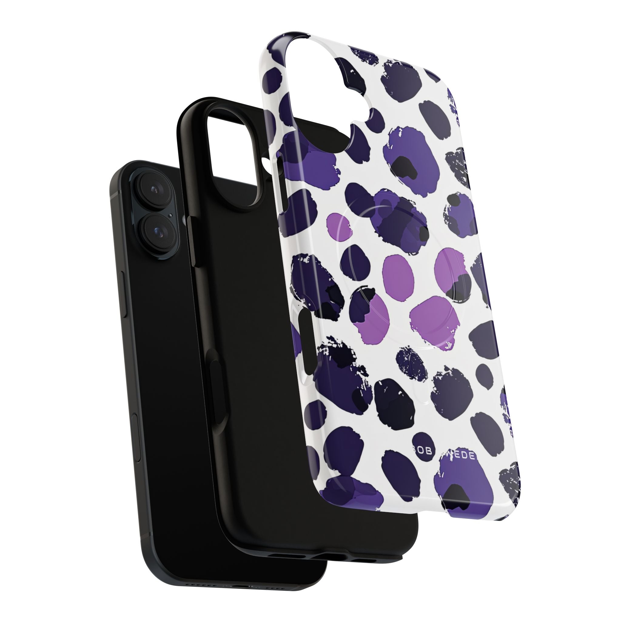 Purple Inkblots iPhone 16 | Tough+ Phone Case