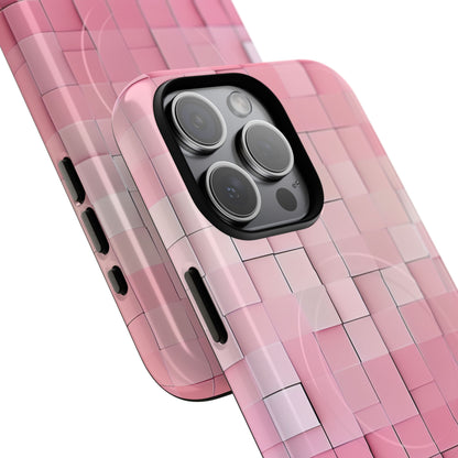 Gradient Pink Mosaic iPhone 15 | Tough+ Phone Case