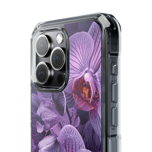 Radiant Orchid Design | Handyhülle für iPhone (Clear Impact Case – magnetisch) 