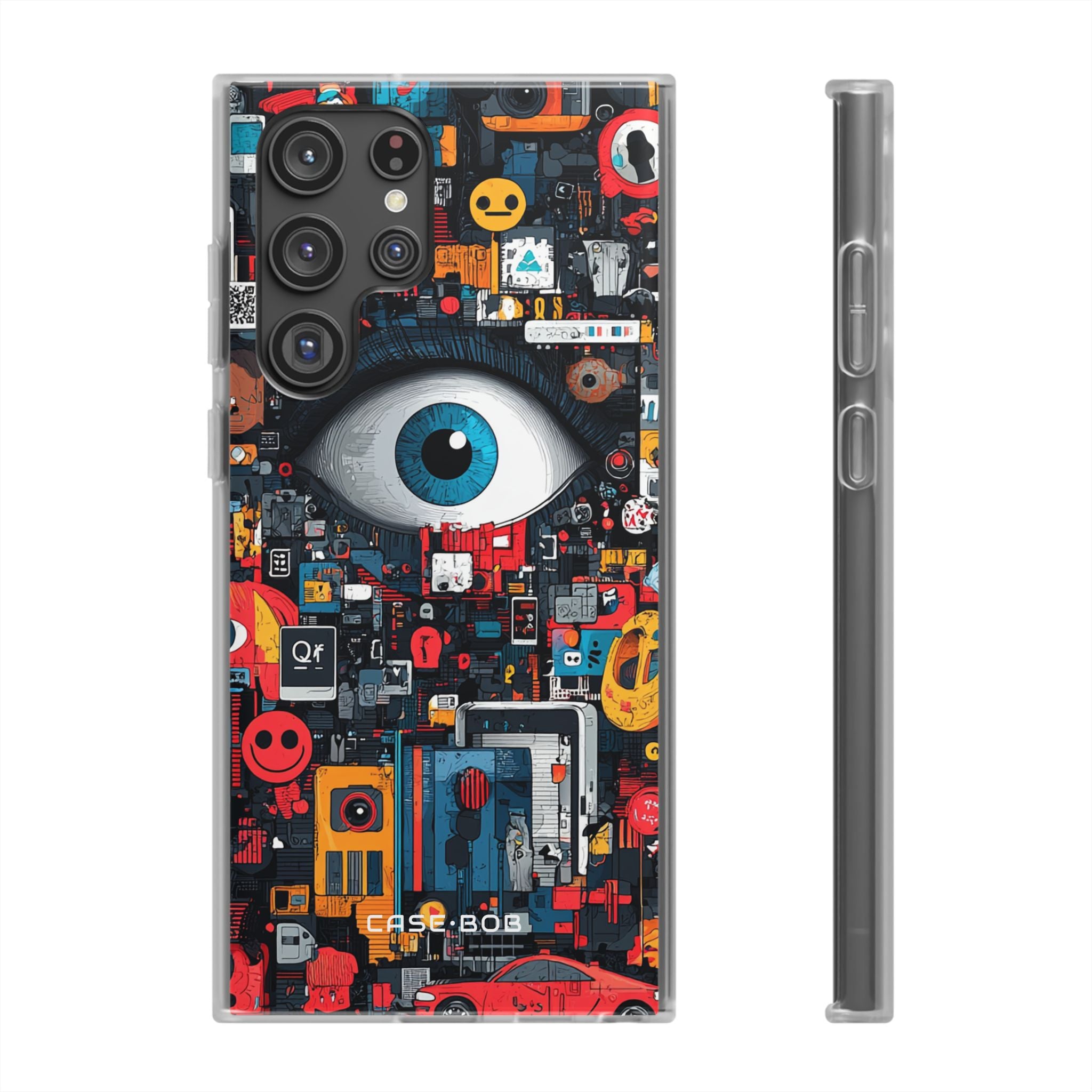 Digital Eye Blue Samsung S22 Ultra Case - Soft