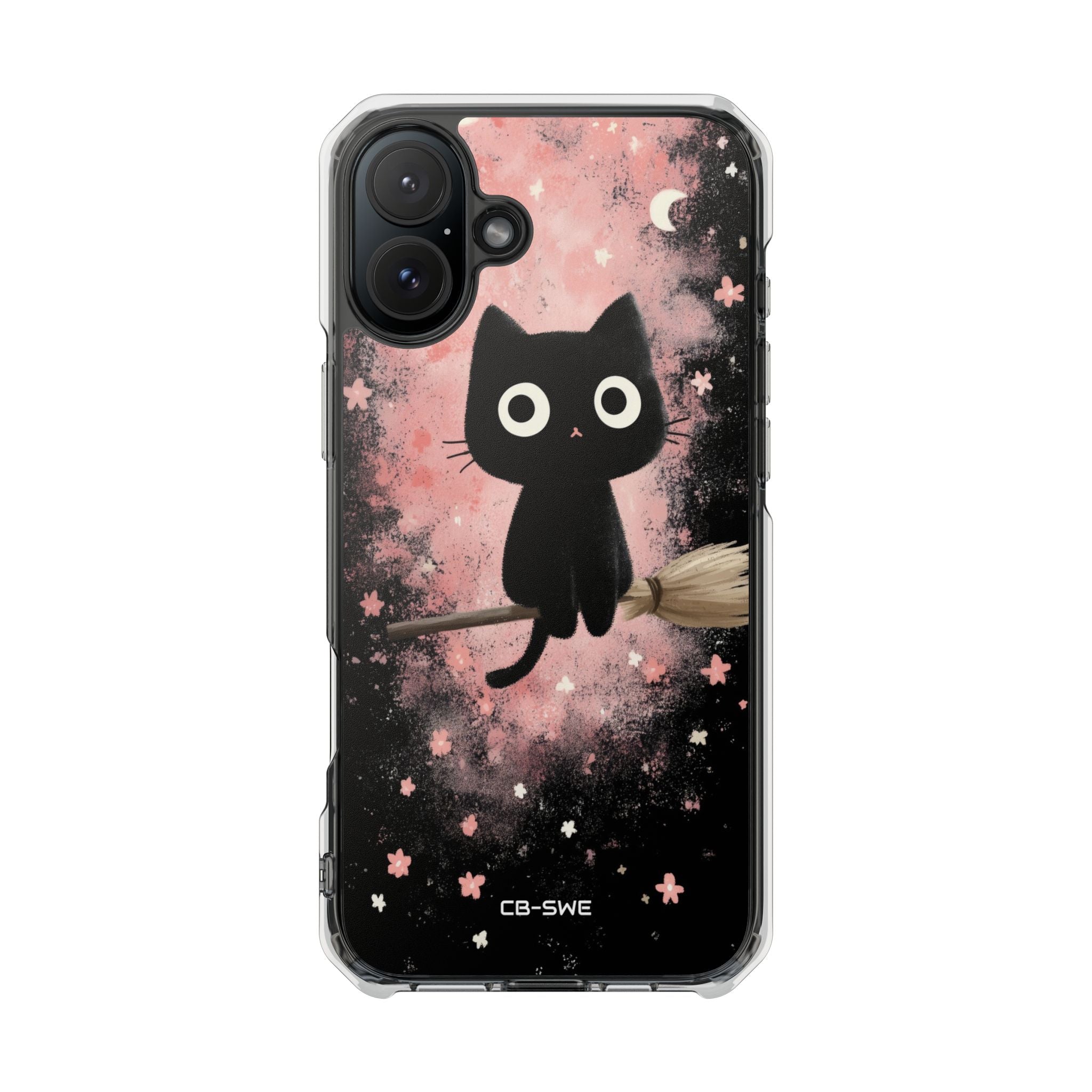 Whimsical Cat Soars iPhone Case - Impact