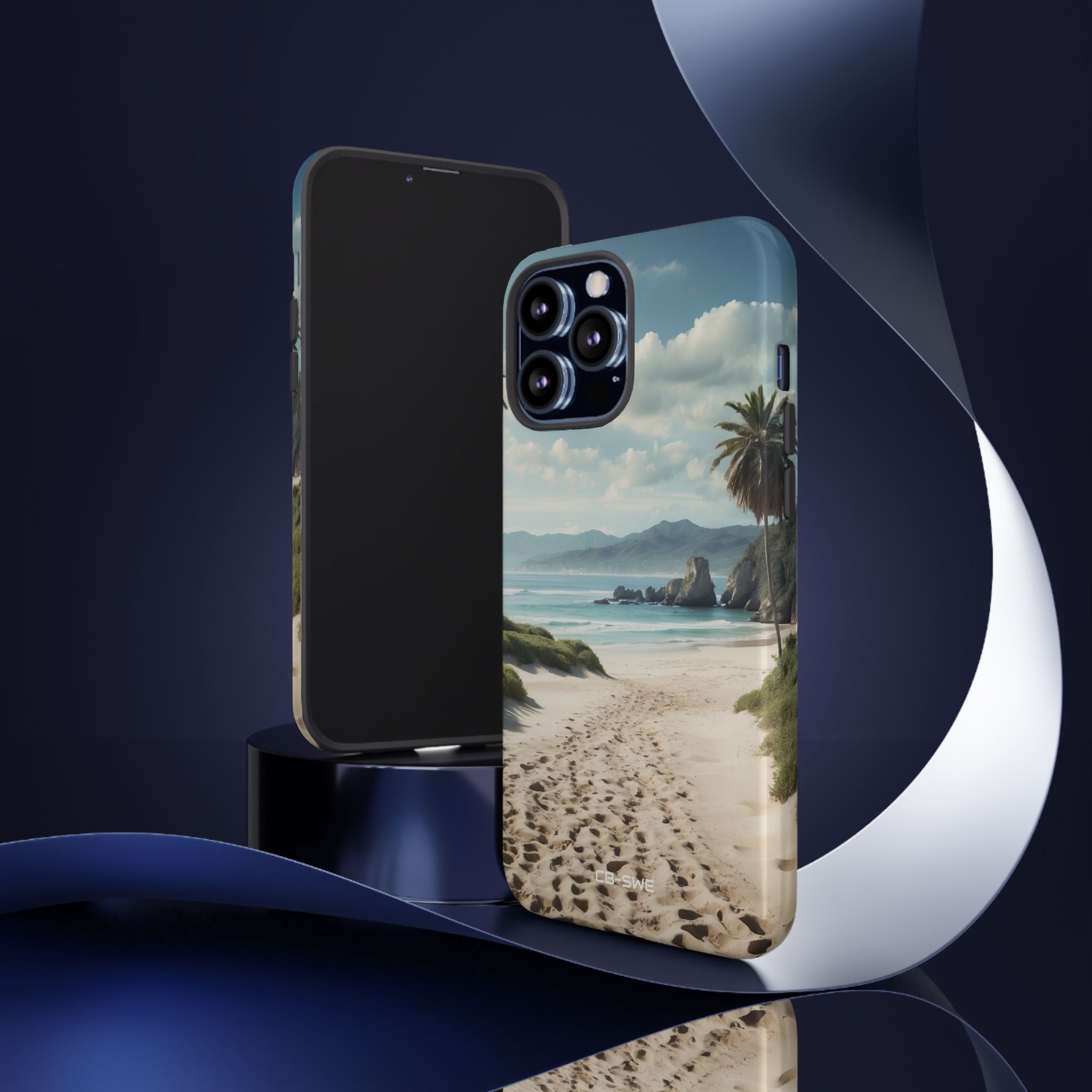 Footprints Trace Sand - iPhone Case