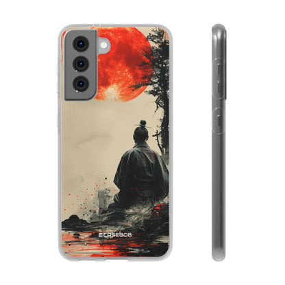 Crimson Contemplation | Flexible Phone Case for Samsung Galaxy