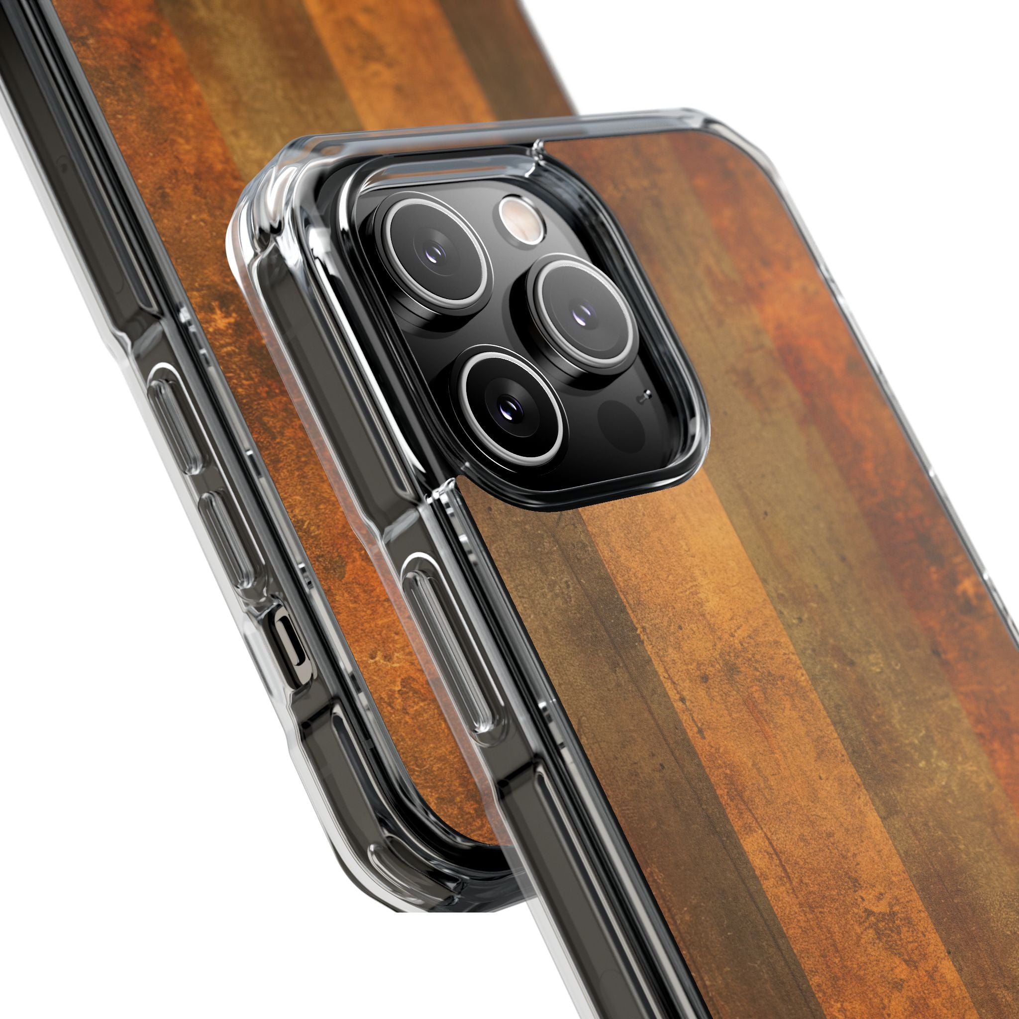 Rustic Striped Texture iPhone 14 - Impact Clear+