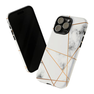 Marble Geometric - Protective Phone Case