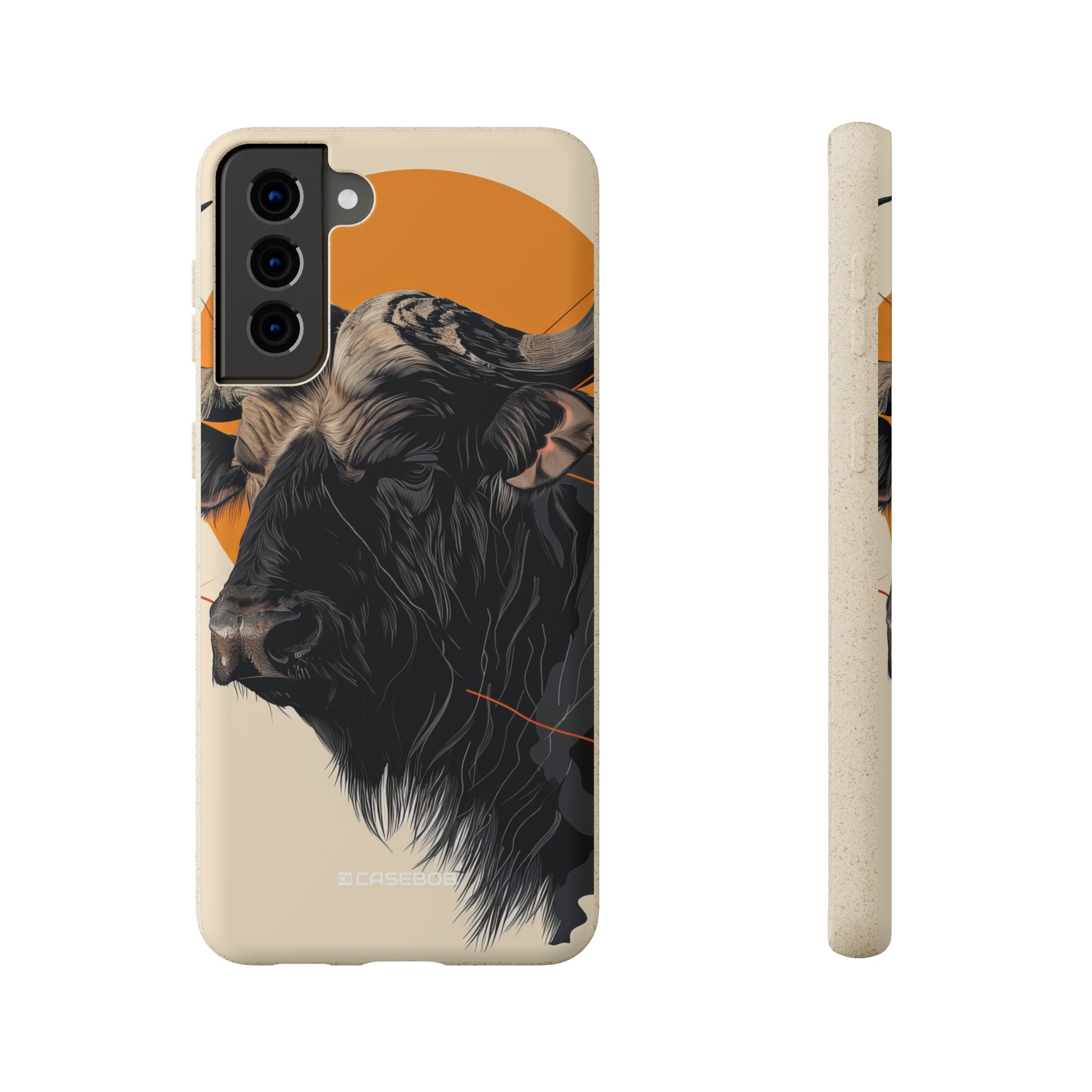 Majestic Buffalo Sun | Biodegradable Phone Case