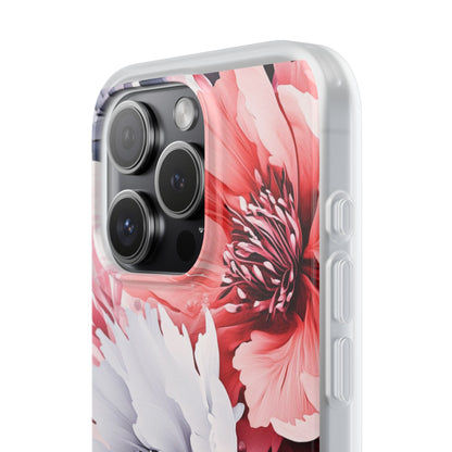 Coral Bloom iPhone 15 Pro Case - Soft