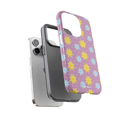 Flower Dots Dance - iPhone Case