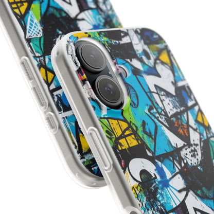 White Ripple Drift iPhone 16 Case - Soft