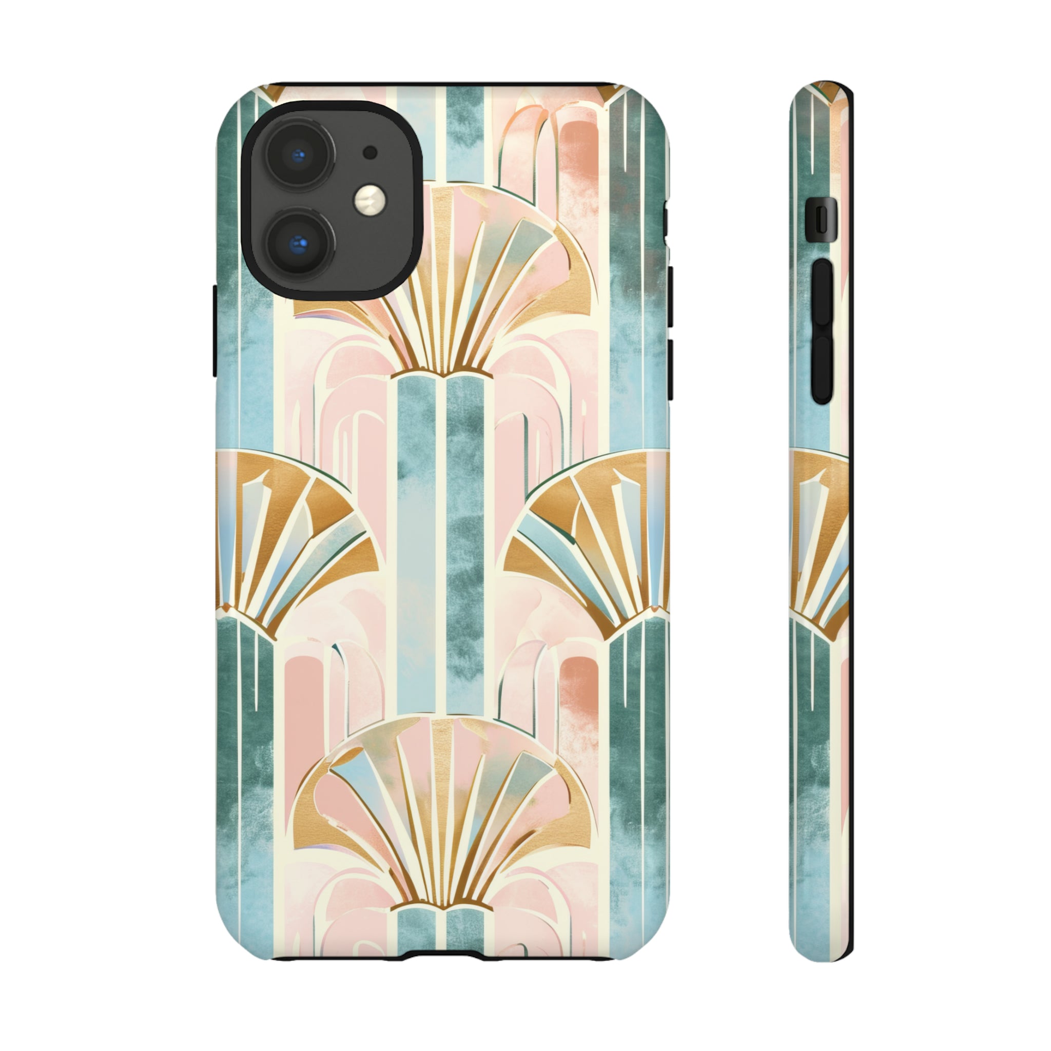 Art Deco Pastel Geometry - Protective Phone Case