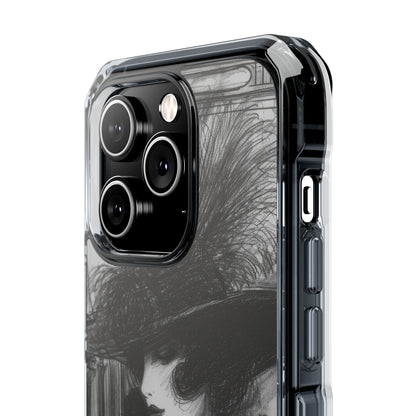 Vintage Feather Elegance iPhone 14 - Impact Clear+