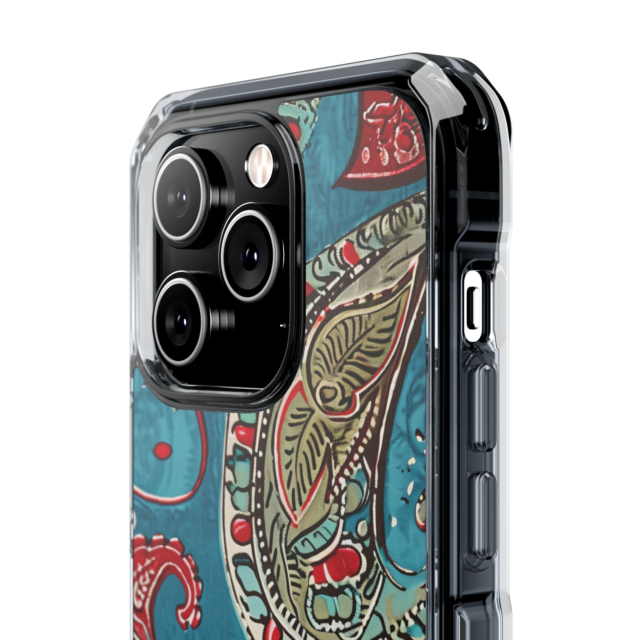 Vintage Paisley Elegance iPhone 14 - Clear Impact Phone Case