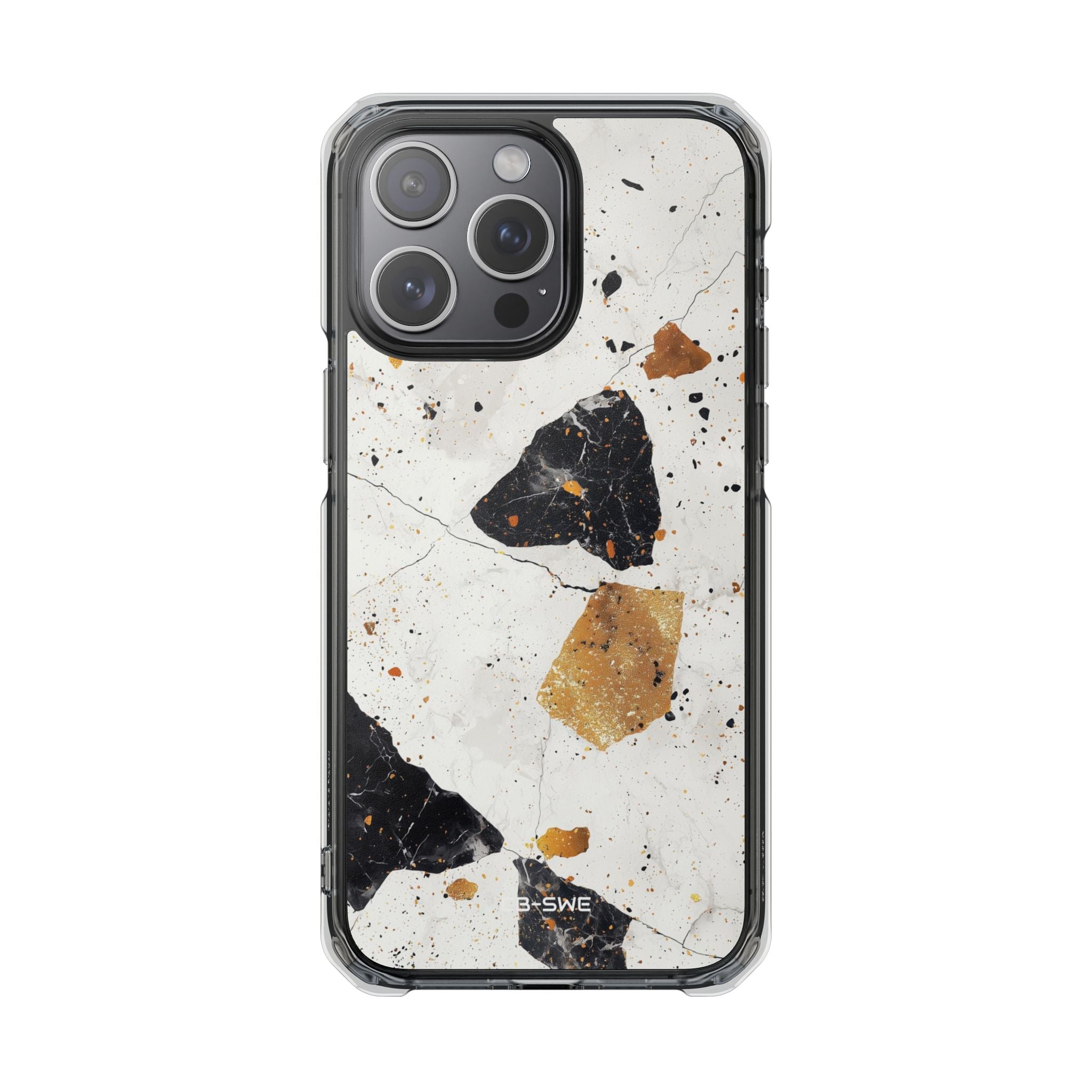 Golden Shapes Dance iPhone Case - Impact