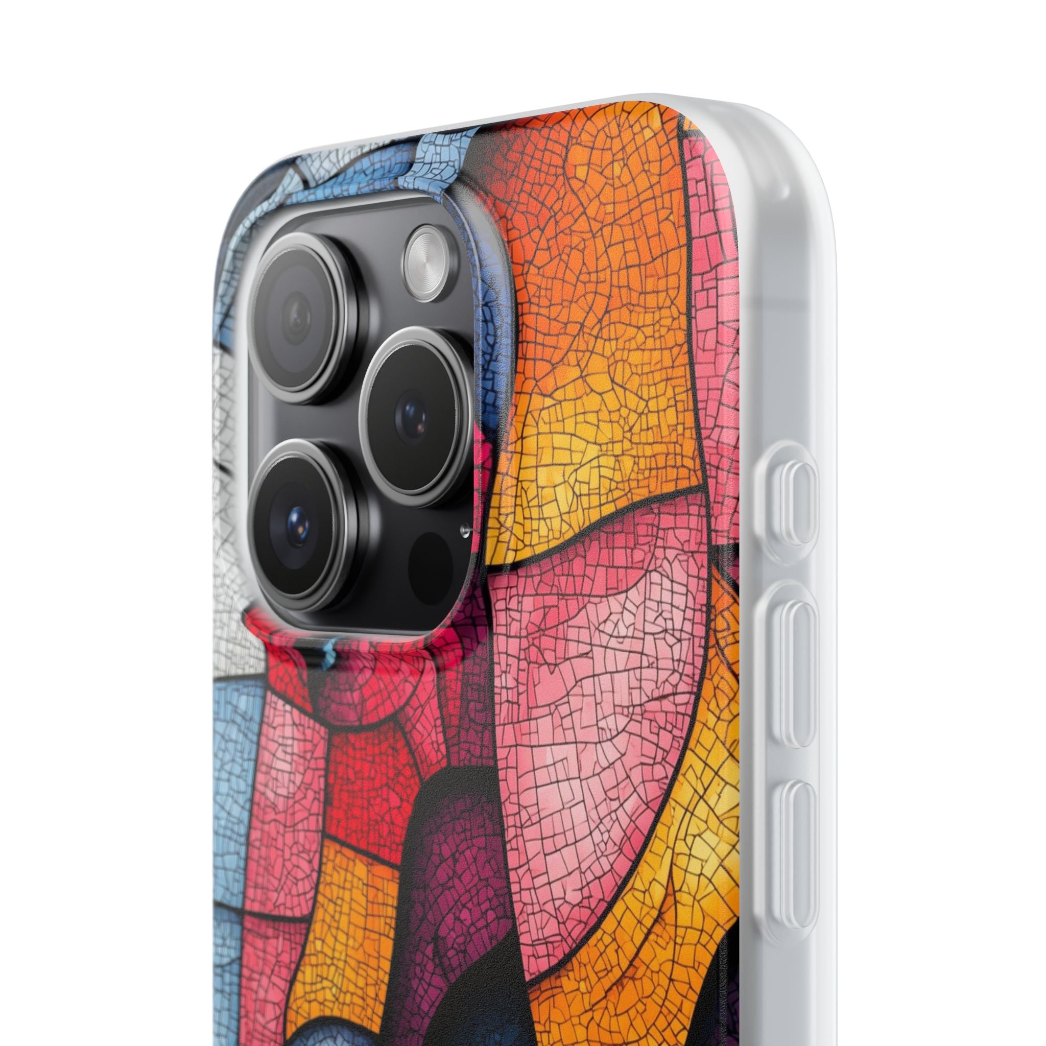 Elephant Mosaic iPhone 15 Pro Case - Soft
