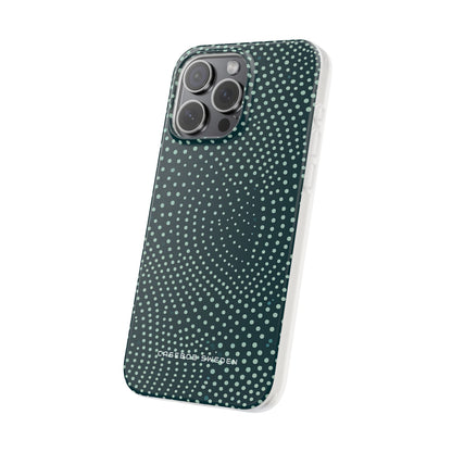 Teal Rippleflow iPhone 15 - Flexi Phone Case