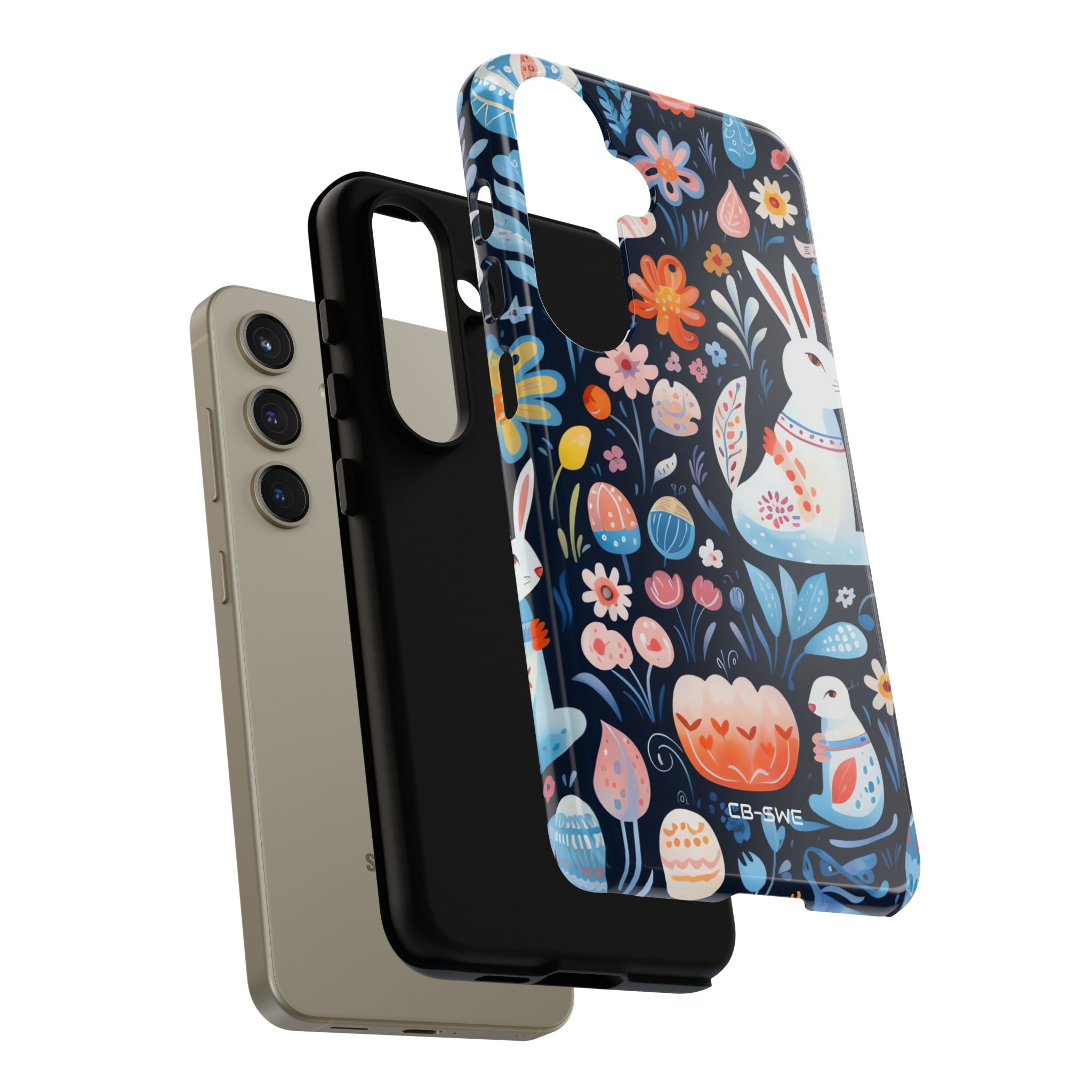 Bunnies Play Among Flowers - Samsung Case