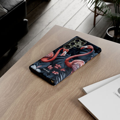 Flamingos Embrace Nature - Samsung Case