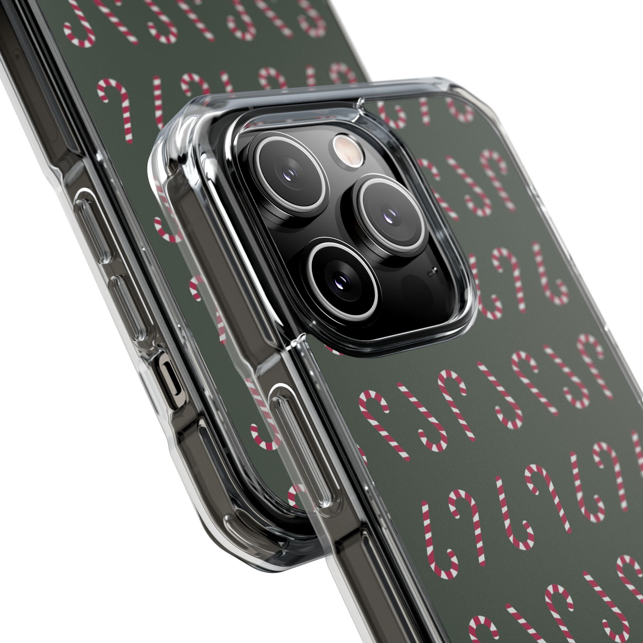 Candy Canes Aligned iPhone Case - Impact