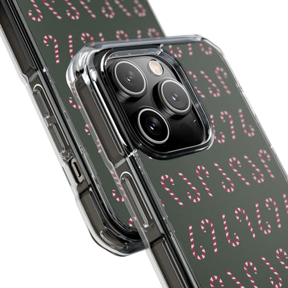 Candy Canes Aligned iPhone Case - Impact