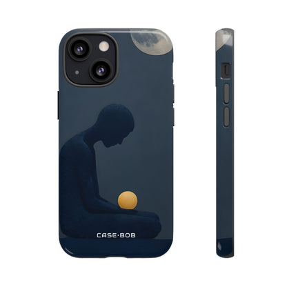 Moonlit Contemplation iPhone 13 Mini Case - Tough