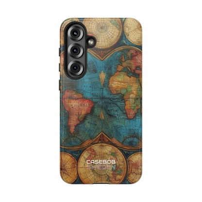 Mappa del mondo vintage Samsung S25 - Tough