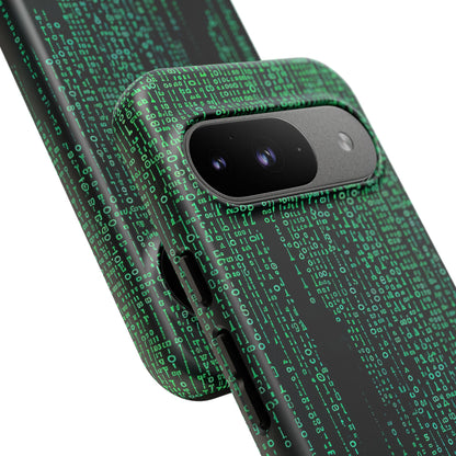 Cyber Green Cascade Google Pixel 9 - Tough Phone Case