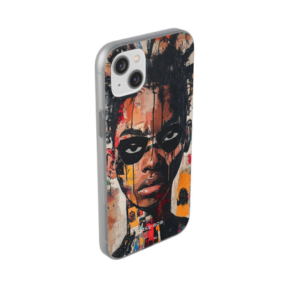 Masked Portrait Drips iPhone 14 Plus Case - Soft