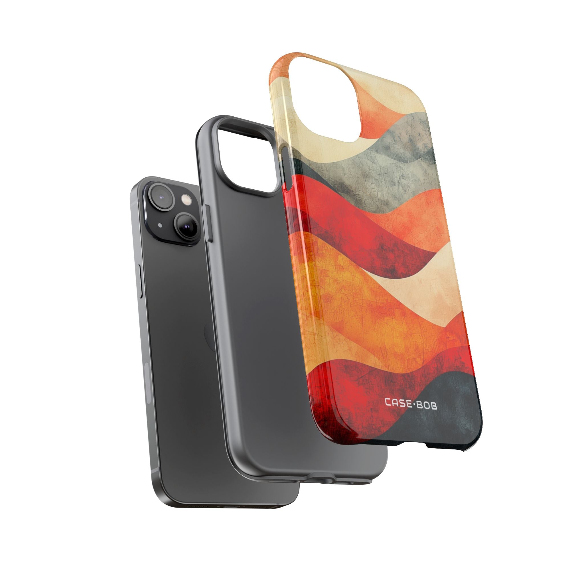 Cracked Wave Sunset iPhone 14 Plus Case - Tough