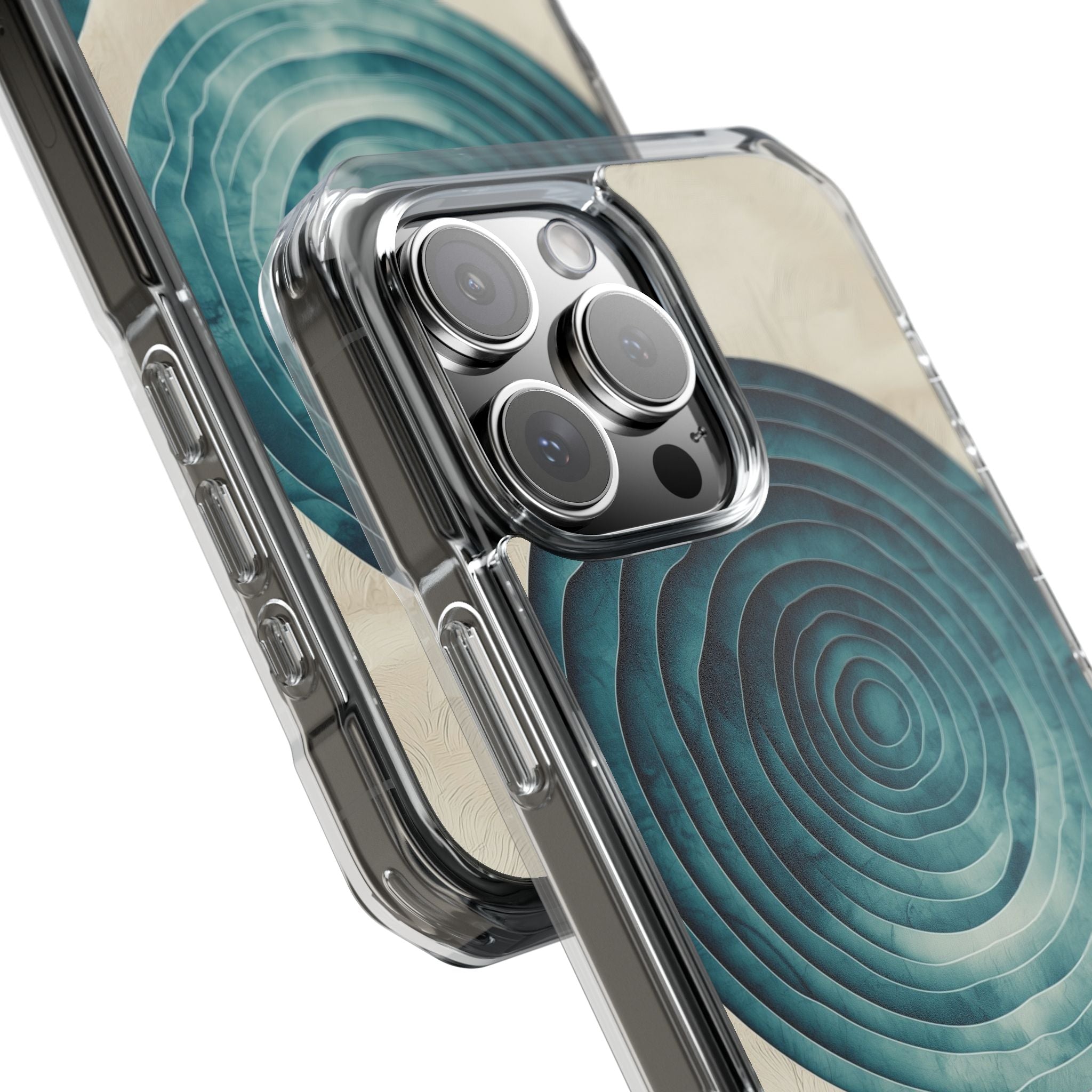 Waves Embrace Circles iPhone Case - Impact
