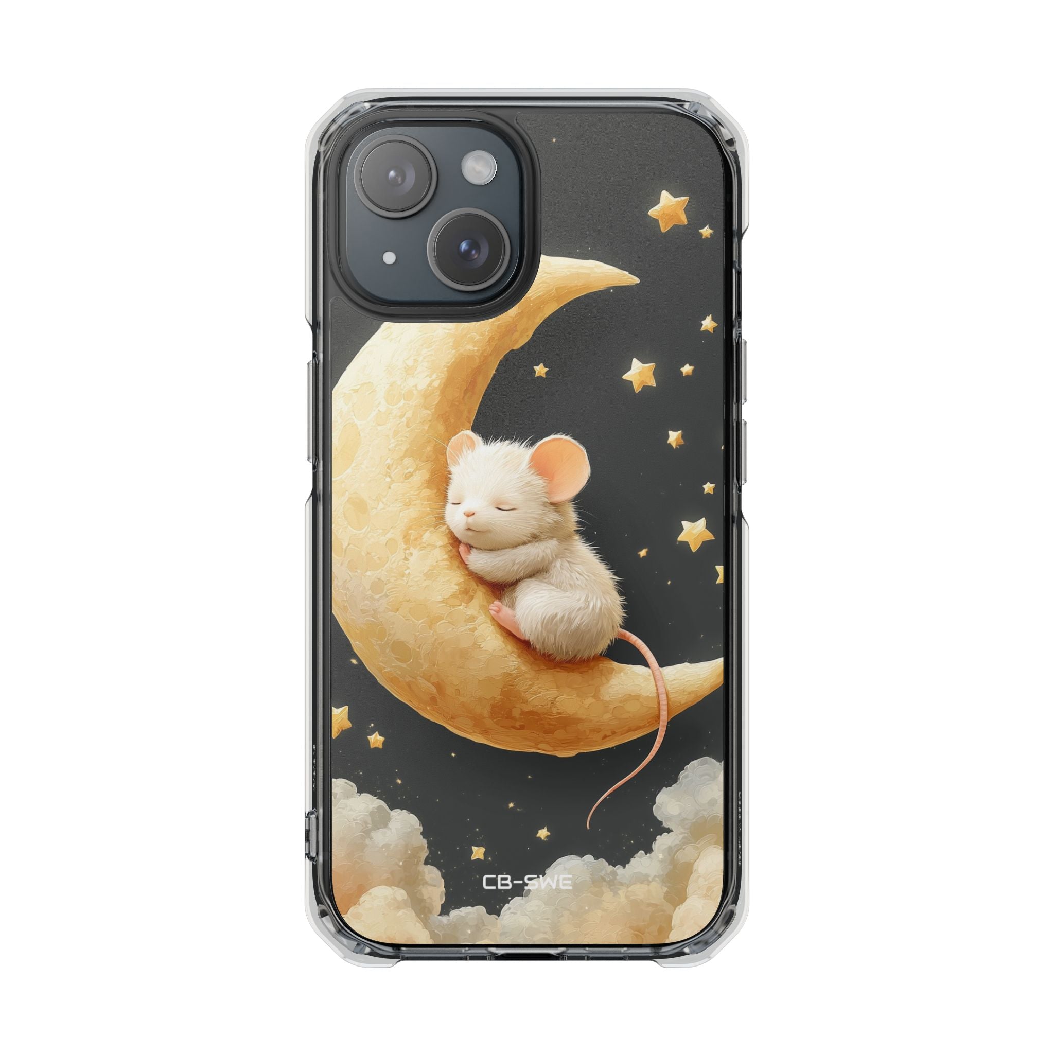 Moon Cradles Mouse iPhone Case - Impact