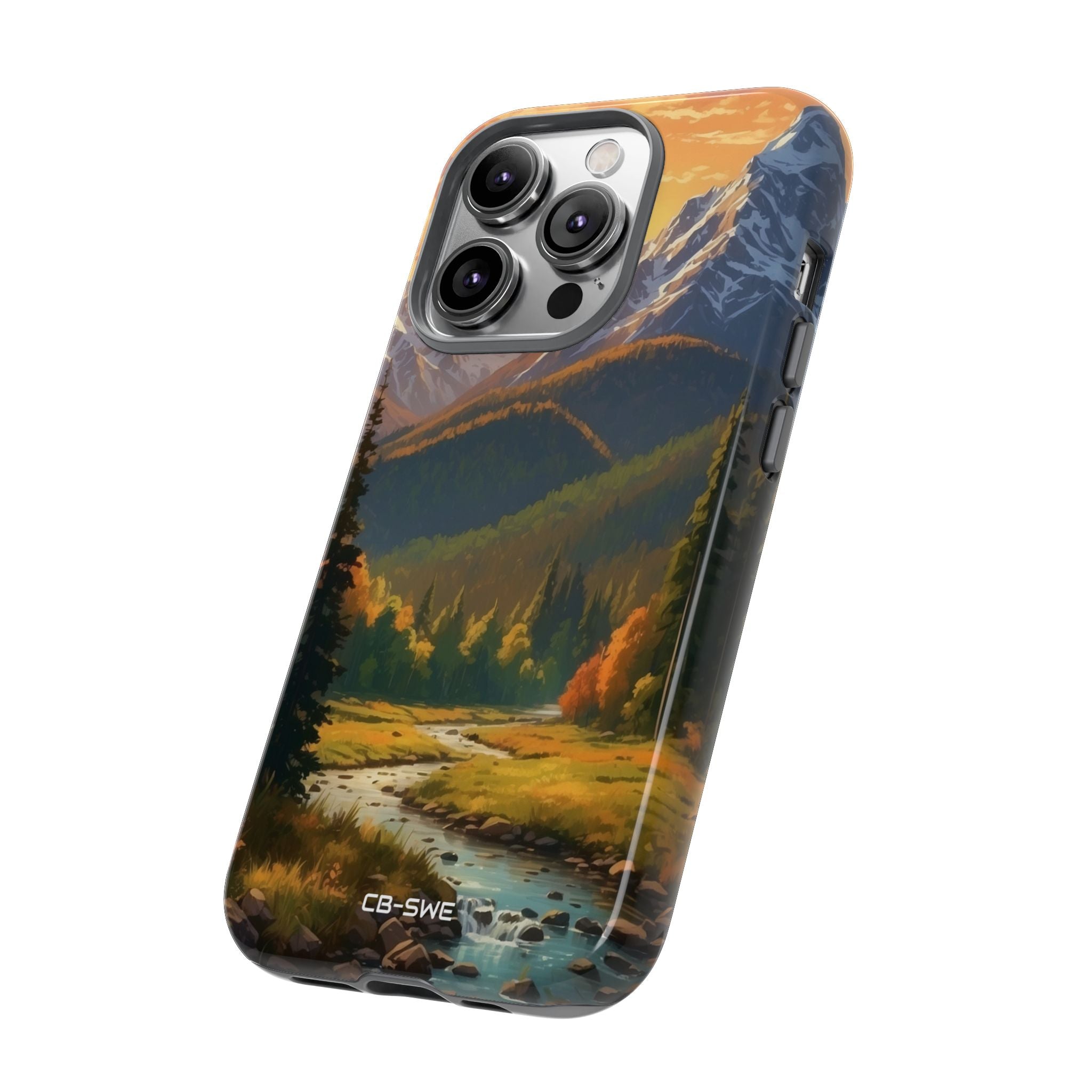 Mountain Reflections Glimmer - iPhone Case
