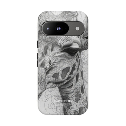 Swirling Giraffe Art Google Pixel 9 - Tough