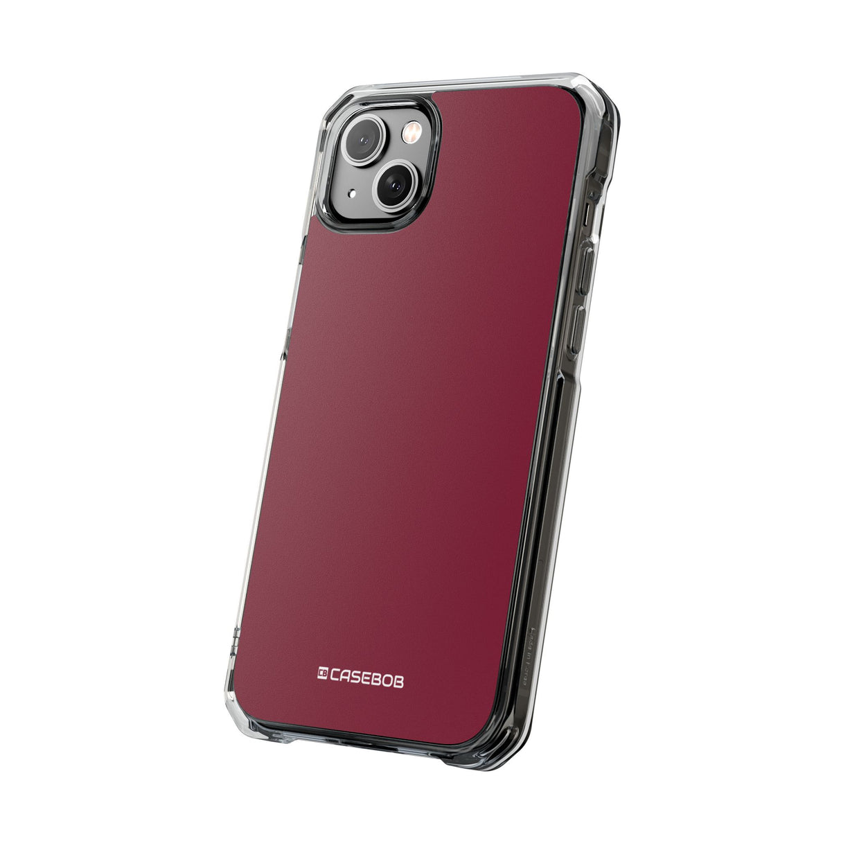 Claret Red | Phone Case for iPhone (Clear Impact Case - Magnetic)