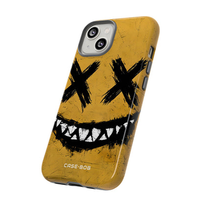 Jagged Smile Yellow iPhone 14 Case - Tough