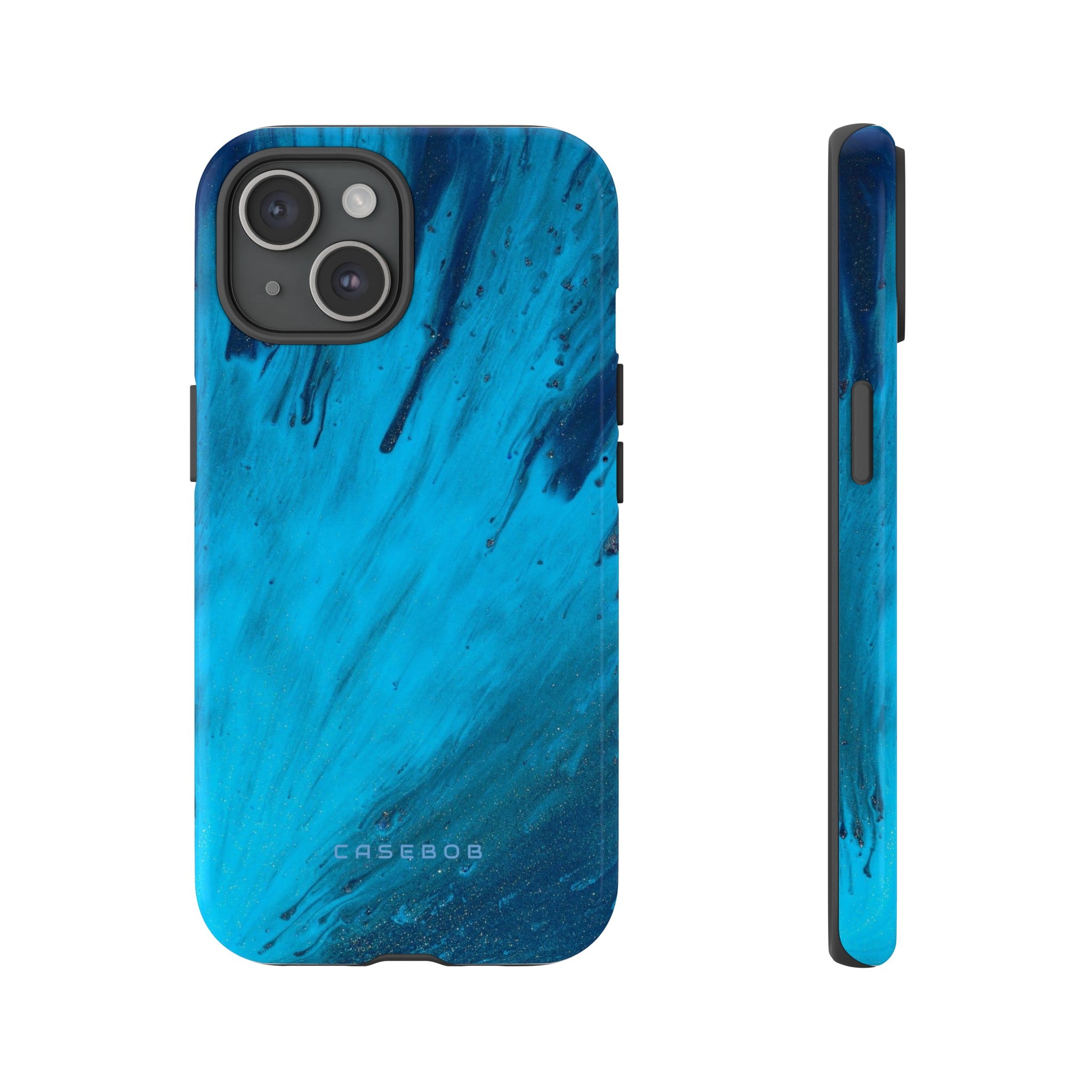 Light Blue Ink Art | Phone Case