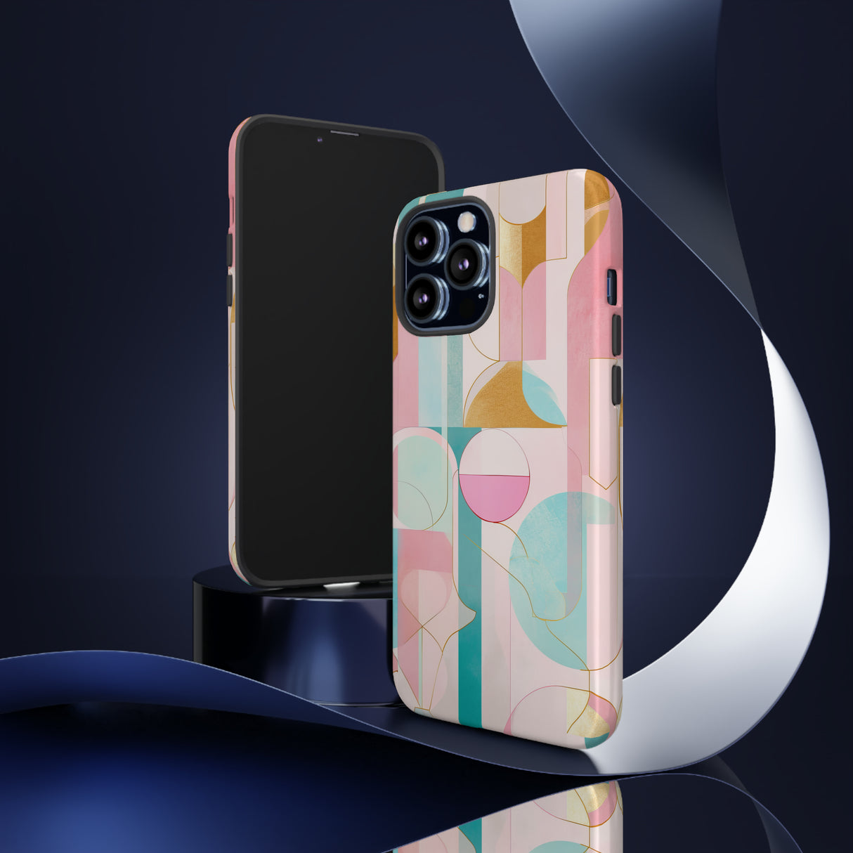 Deco Pink Geometric Fusion - Schutzhülle fürs Handy