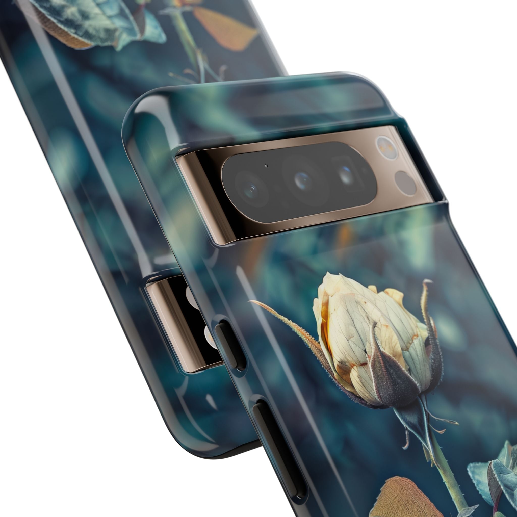 Teal Rosebud Serenade - Phone Case for Google Pixel