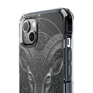 Mystic Ram Mandala - Phone Case for iPhone (Clear Impact - Magnetic)