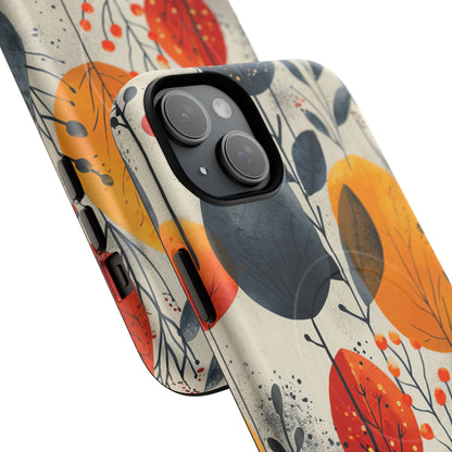 Vibrant Leaf Harmony iPhone 15 | Tough+ Phone Case