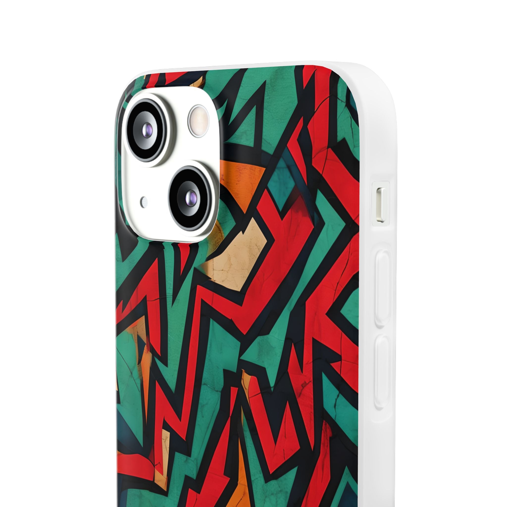 Crimson Zigzag iPhone 13 mini Case - Soft