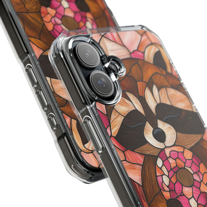 Raccoon Holds Donut iPhone Case - Impact