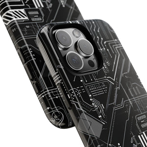 Circuitry Elegance: Futuristic Precision - for iPhone 16