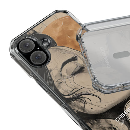 Moonlit Face Flow iPhone 16 - Impact Clear+