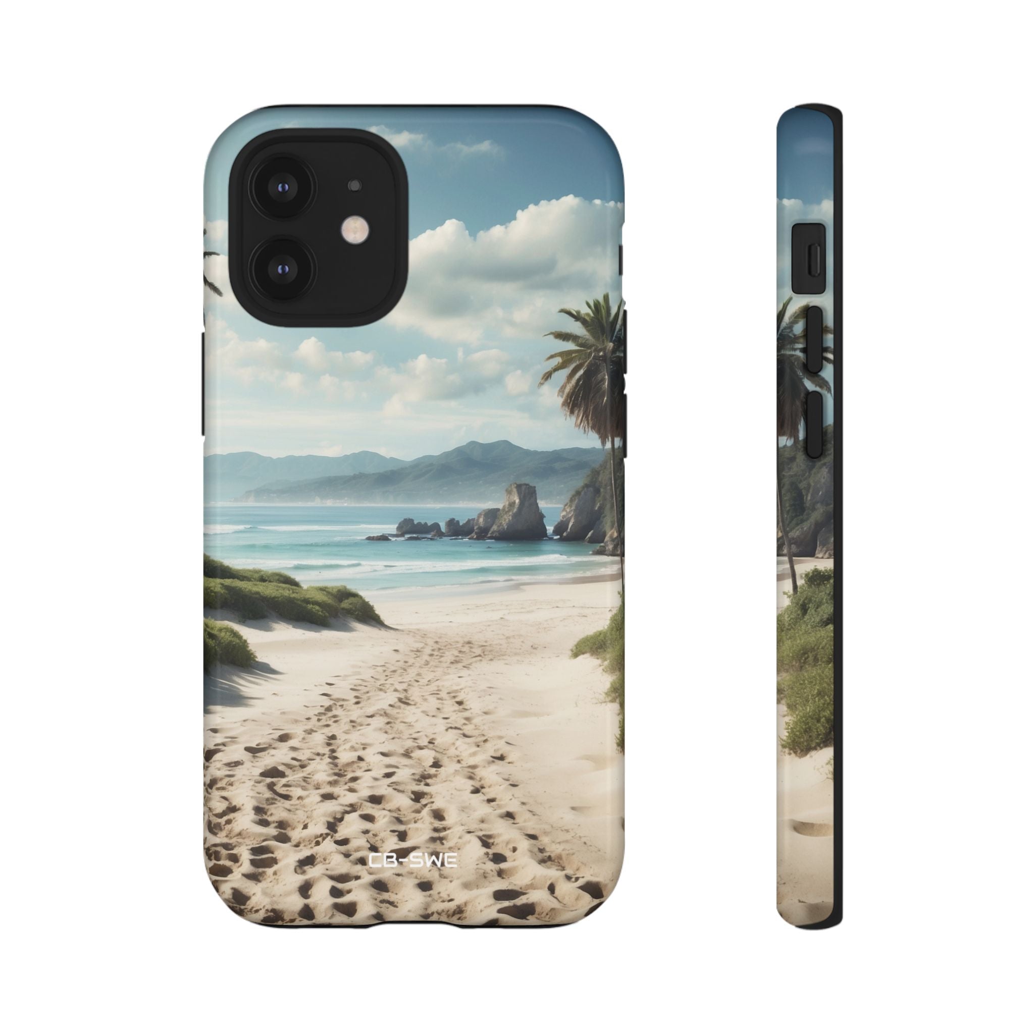 Footprints Trace Sand - iPhone Case