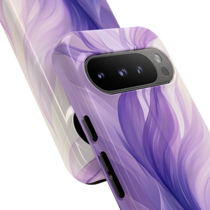 Purple Ribbon Waves Google Pixel 9 Pro Case - Tough