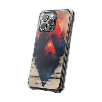 Red Sky Serenity - Clear Impact iPhone 15 Phone Case