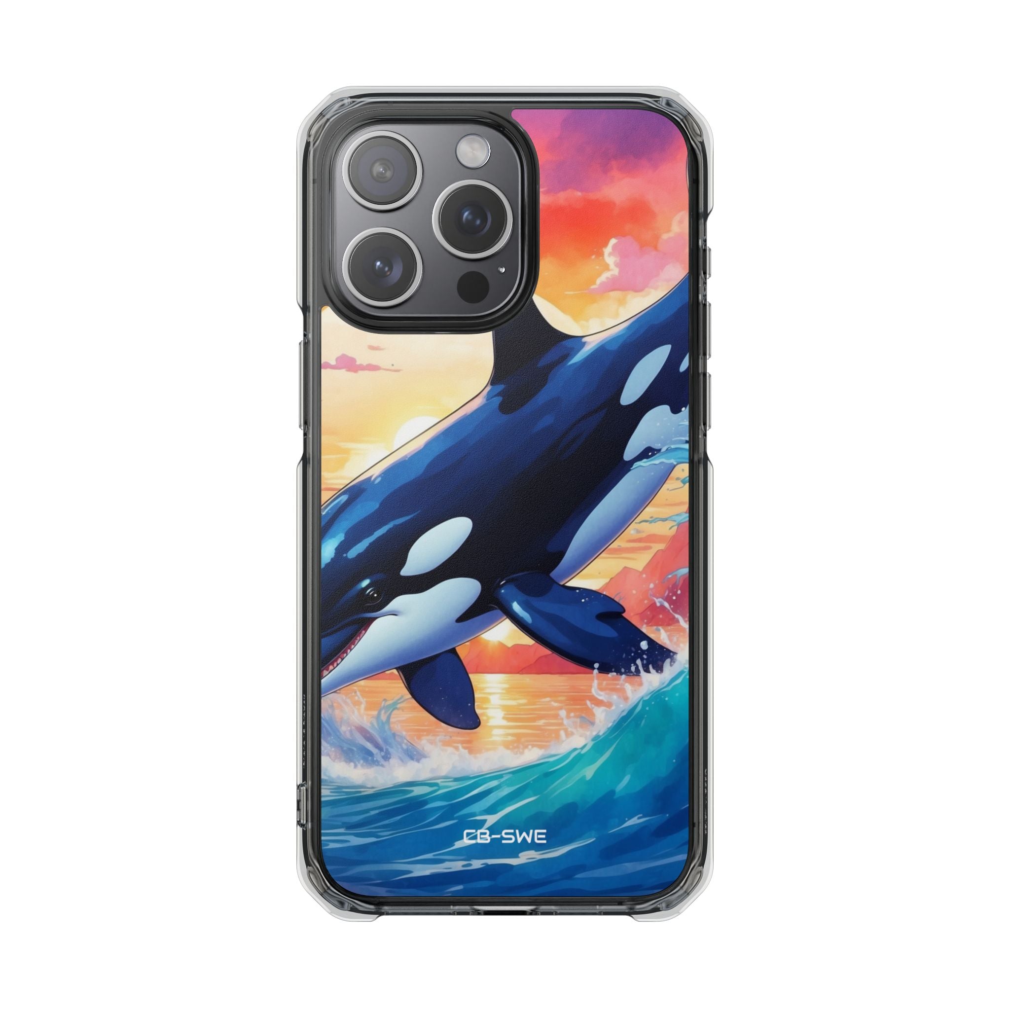 Orca Leaps Joyfully iPhone Case - Impact